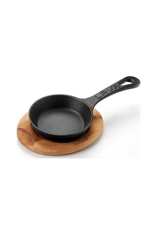 Lava Pişirme Kabı Lv Eco Y Stv 12 K4 Yuvarlak Kızartma Tavası Ve Plaka, Çap 12 Cm, Dökme Demir, Siyah Sku: Smg8690010542243 Açık Gri