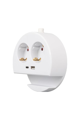 Akım Korumalı Grup Priz 2 Li Usb / Type-c 1.5 Mt Kablolu 3680w 16ah Topraklı Çocuk Koruma