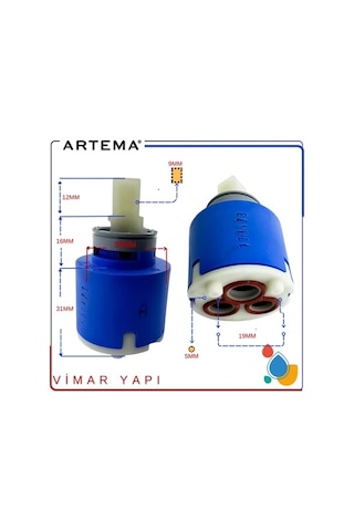 Artema A22640yp 35 Mm Düz Kartuş Kerox Özellikli 1 Adet Mavi Renkli Yüksek Kalite Diğer