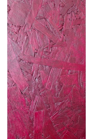 Osb Ahşap Tasarım Duvar Saati 44 Cm Bordo