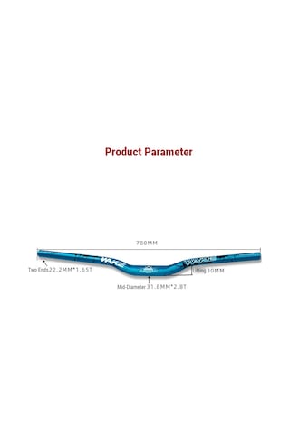 Yifomall Alüminyum 31.8mm Bisiklet Yön Direği 780mm, Ultra Hafif, Off-road Ve Downhill İçin Kontrol Ve Konfor, Siyah Kırmızı Etiket