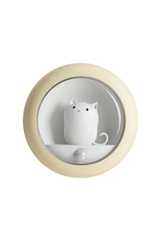 Prestigegoods Çocuklar İçin Gece Lambası Sevimli Kedi Gece Lambası Bebek Odası İçin 4000k Sıca Sarı