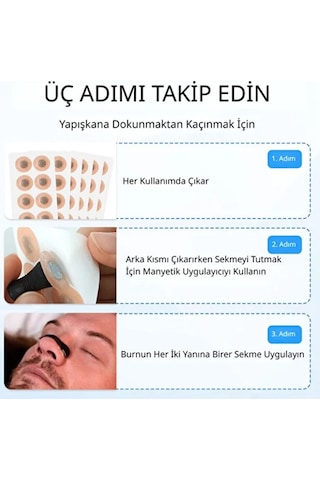 Mucit Home Manyetik Horlama Önleyici 15 Li Set Burun Klipsi Uyku Apnesi Silikon Açıcı Yıkanabilir