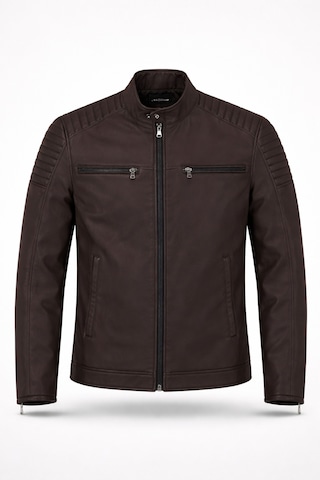 Mero Life Erkek Kahverengi Su Ve Rüzgar Geçirmez Slim Fit Astarlı Mevsimlik Mont
