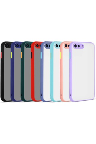 Apple Uyumlu iPhone 7 Plus Kılıf Zore Hux Kapak Lacivert