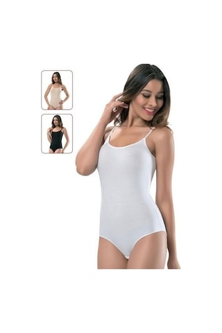 Tutku Iç Giyim Kadın Ip Askılı Kancalı Çıtçıtlı Body 6 Lı Paket