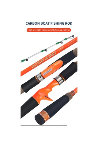 Springsun Kalamar Ve Ahtapot Avı İçin Dayanıklı Titanyum Uçlu Karbon Olta Kamışı, Eva Tutamaklı, 1.35m-1.8m