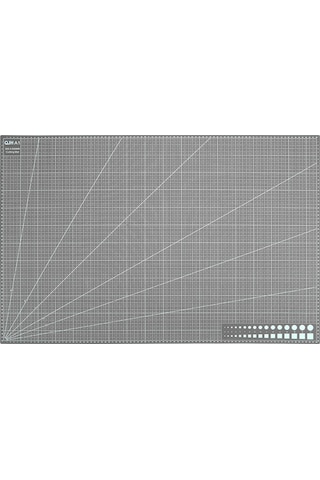 A1 Kesme Matı Patchwork - Cutting Mat - Kesim Altlığı - Kesim Tablası - 90x60cm - Gri