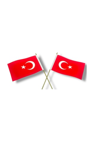 Saten Türk Bayrağı 15x22.5 Cm Parlak Kumaş Mini Bayrak 23 Nisan, Okul, Araç Ve Dekor İçin Tek Ebat