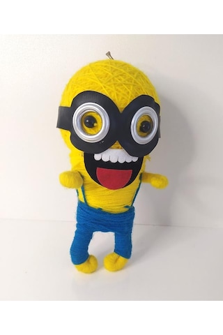 Minions Örgü Keçe İlginç Anahtarlık Çanta Süsü Oyuncak Aksesuar