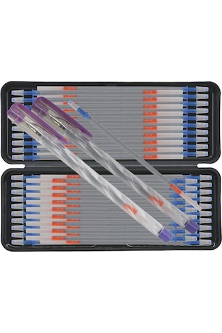 Ekoset Gümüş Deri Kalemi 2 Adet ve 100 Adet Kalem içi