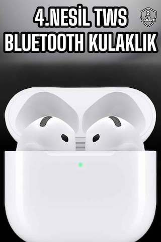 4.nesil Kaliteli Tws Android Ve Apple iOS Uyumlu Mikrofonlu Kulaklık Standart