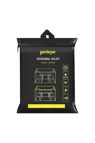 Gardener Masa Takımı Koruma Örtüsü Grdc304 / Kılıfı Pe 160 Cm X 160 Cm X 90 Cm Çok Renkli