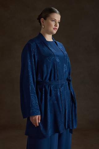 Aker İndigo Rayon Viscon Kimono İndigo İndigo