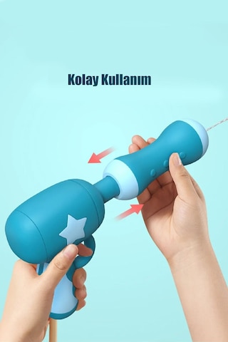 Sırt Çantalı Sırta Takılabilen Pompalı Su Tabancası 2000ml Kapasite - Mavi