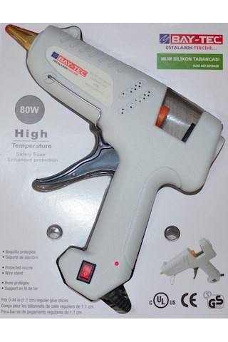 Bay-Tec Mk0438 Kalın 80 W Anahtarlı Mum Silikon Tabancası
