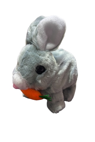 Pilli Sesli Zıplayan Hareketli Peluş Tavşan