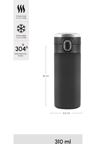Karaca Darker Dijital Çelik Sızdırmaz Termos 310 ml