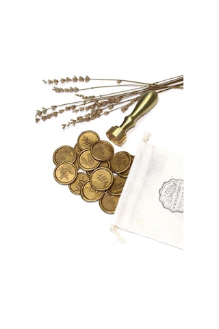 Mühürcüm Kişiye Özel Pirinç Sap Ve Pirinç Kafa Mum Mühür Damgası 2.5 Cm Mhk100ps