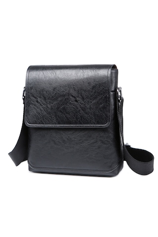 Erkek Günlük Sade İş Sırt Çantası 1097-siyah Siyah