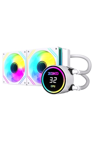 Zoko Twıst 240 Beyaz 240mm Argb Fanlı Sıvı Soğutma 240 MM