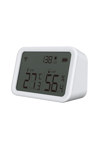 Neo Nas-th02b Çok İşlevli Sensör Tuya Zigbee Işık Yoğunluğu Algılamalı Akıllı Sıcaklık Ve Nem Dedektörü