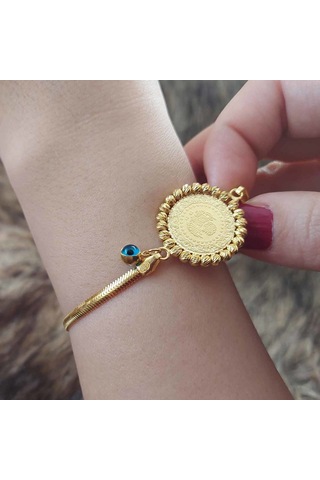 Altınbeyi Çeyrek Altınlı Dorikalı Altın Bileklik Sarı Altın