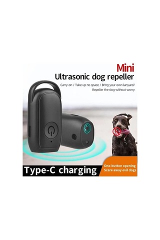 Yaleker Küçük Ve Etkili Ultrasonik Köpek Kovucu, Sessiz Ve Şık Siyah Tasarım