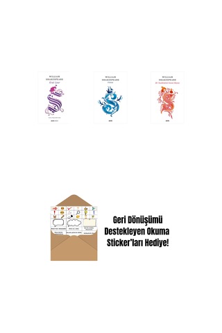 Kral Lear + Fırtına + Bir Yazdönümü Gecesi Rüyası + Okuma Sticker'ları