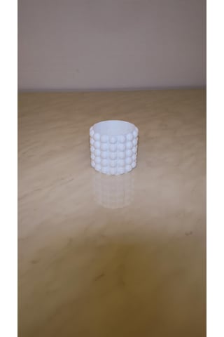 Bubble Dekoratif Mini Saksı & Masaüstü Organizer Beyaz