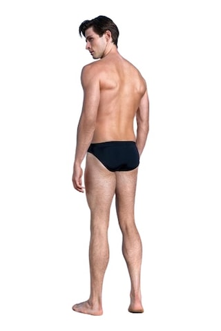 Doreanse Erkek Logo Baskılı Slip Mayo 3844-siyah