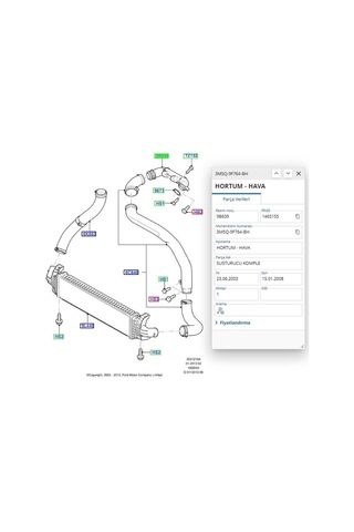 Susturucu Komple Focus C.max 1.6tdcı 03 Ibr 19914 - 3m5q 9f764 Bh