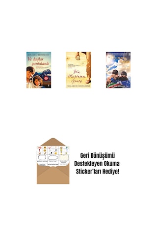 Ve Dağlar Yankılandı + Bin Muhteşem Güneş + Uçurtma Avcısı + Okuma Sticker'ları