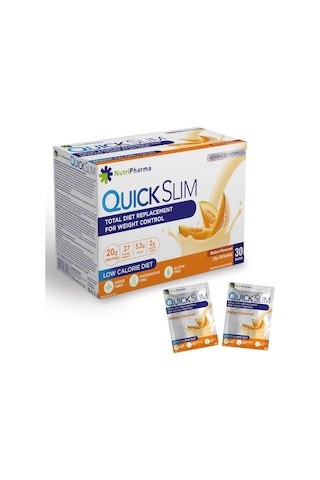 Quick Slim Öğün Yerine Geçen Shake, Kavun Aromalı, 30 Saşe