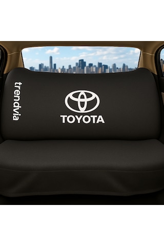 Toyota Uyumlu Ön Arka Koltuk Kılıfı Penye Servis Tipi Oto Koltuk Koruma Seti Siyah