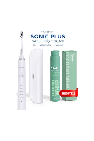 Fabcio Mysmile Sonic Plus Şarjlı Diş Fırçası + Diş Macunu Hediye
