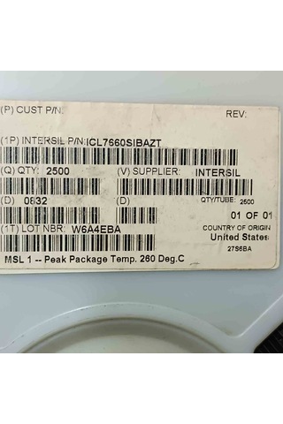 Icl7660sıbazt Soıc8 Intersıl Smd Entegreler 6 Adet