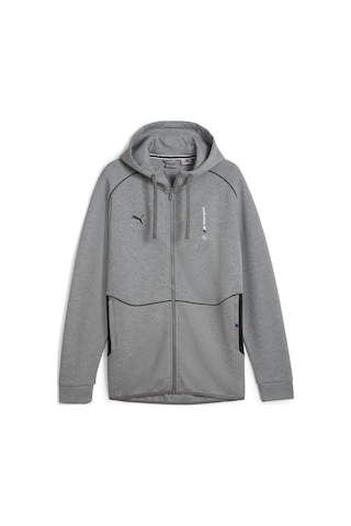 Puma Bmw Mms Hooded Fermuarlı Erkek Gri Sweatshirt 62414403 001