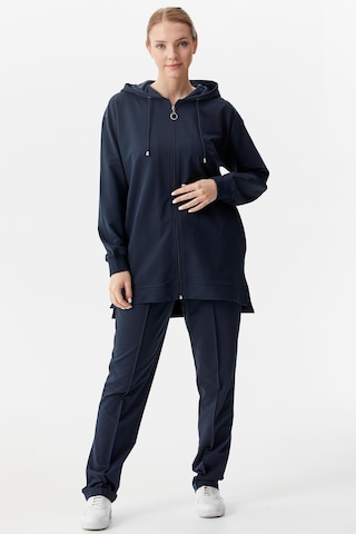 Büyük Beden Tunik Eşofman Takım - Lacivert Lacivert