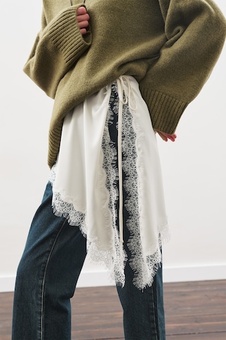 Dantel Şeritli Bel Aksesuar Ekru Ekru