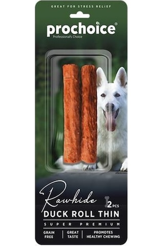 Prochoice Duck Roll Thin Ördek Derili Köpek Ödül Çubuğu 2 Parça