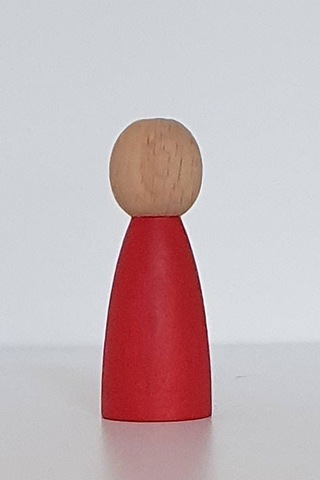 Waldorf Montessori Peg Bebek Mini İnsancık Boyalı 10'lu Set Do...