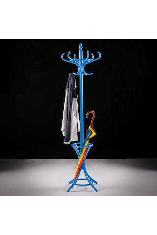 Handy Mate Dorya 12li Ahşap Askılık-mavi 51x185x51 Cm Gxyxd Diğer