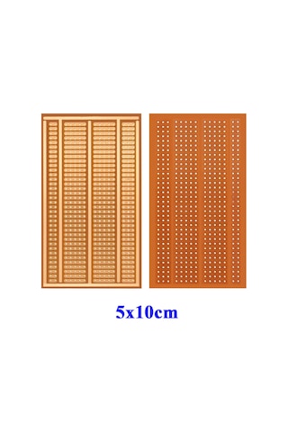 Alkatronik-5X10Cm Pertinaks Delikli Plaket Tek Yüzlü Pcb Proto Prototip Devr