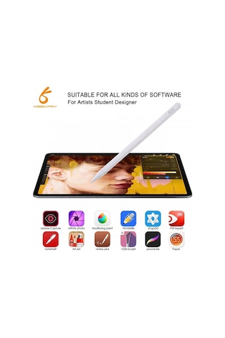 Stylus Kalem - Tüm iPad'Lerle Uyumlu (Palm Rejection Sistemli)