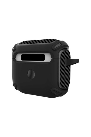Apple Uyumlu AirPods 3. Nesil Kılıf Sert Armor Karbon Görünüm A26