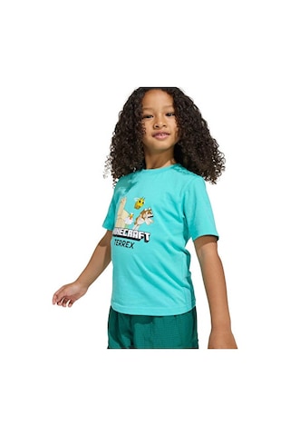 Adidas Terrex K Mc Mt Tee Çocuk Günlük Tişört Jz3588 Yeşil Yeşil