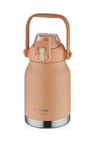 Shotay Çelik Termos Matara Phone Holder 1000ml Somon
