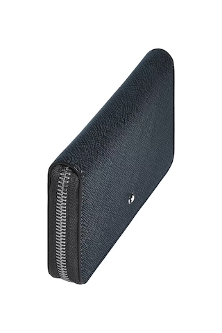 Mont Blanc Montblanc Sartorial 12li Medium Tweed Mavi Cüzdan 220362