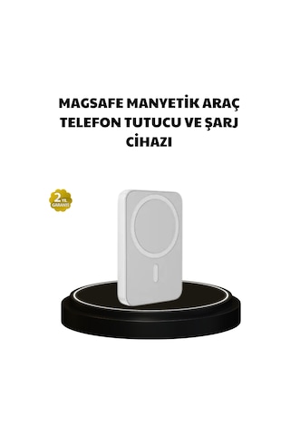 Manyetik Kablosuz Powerbank İphone 12/13/14/15 Uyumlu, Hızlı Şarjlı, Ultra Hafif
